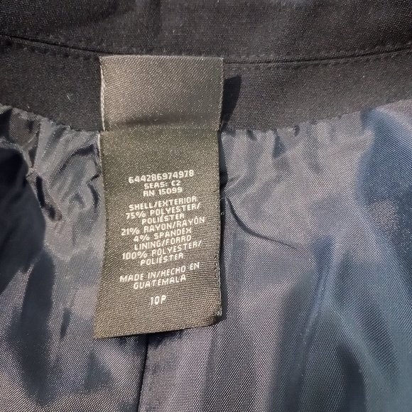 New with Tags Covington Petite Peplum Suit Jacket, Navy, Size 10P - Picture 6 of 6